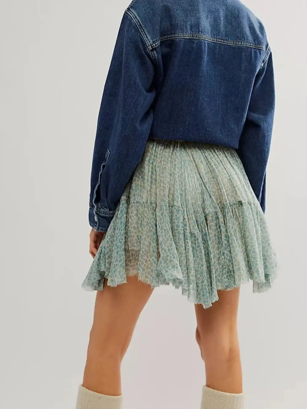 Floral Print Mini Skirt
