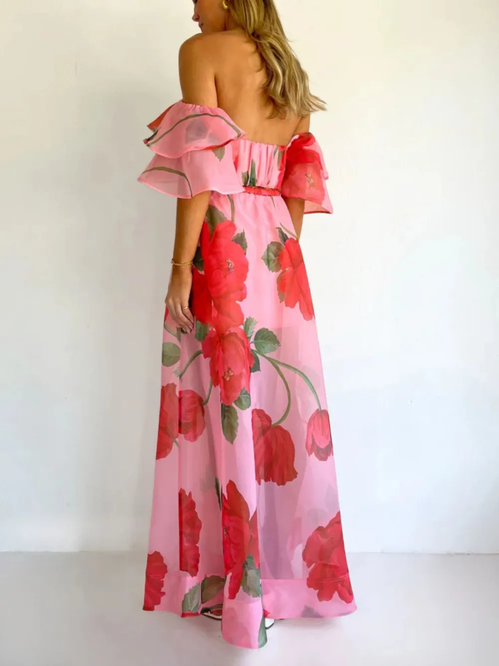 Textured Cropped Ruffle Trim Detail Coordinated Set