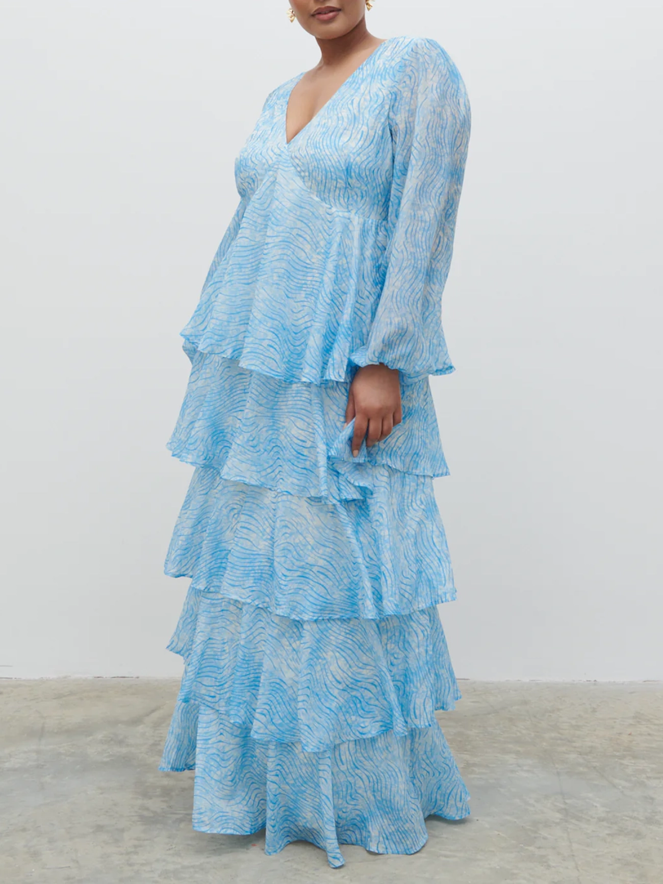 Ruffle Maxi Dress Curve
