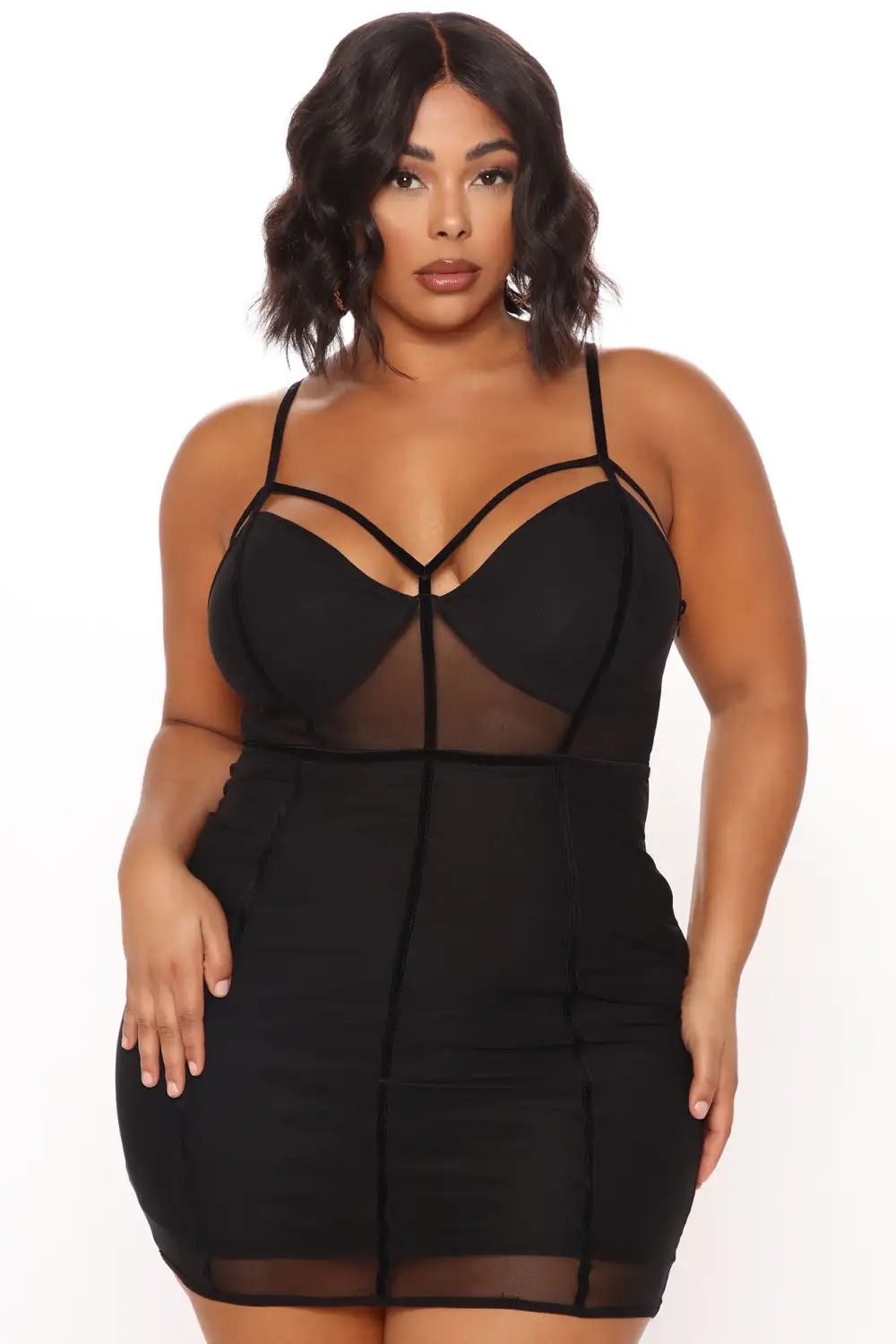 Avenge Mesh Dress - Black