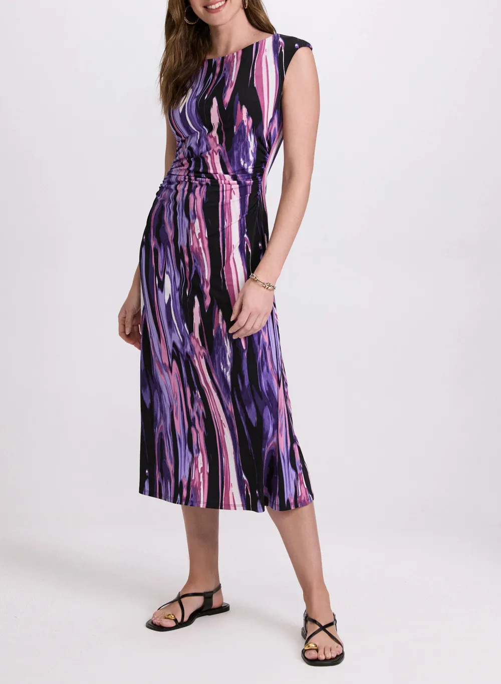 Chiffon Casual Women's Multi-Color Dress
