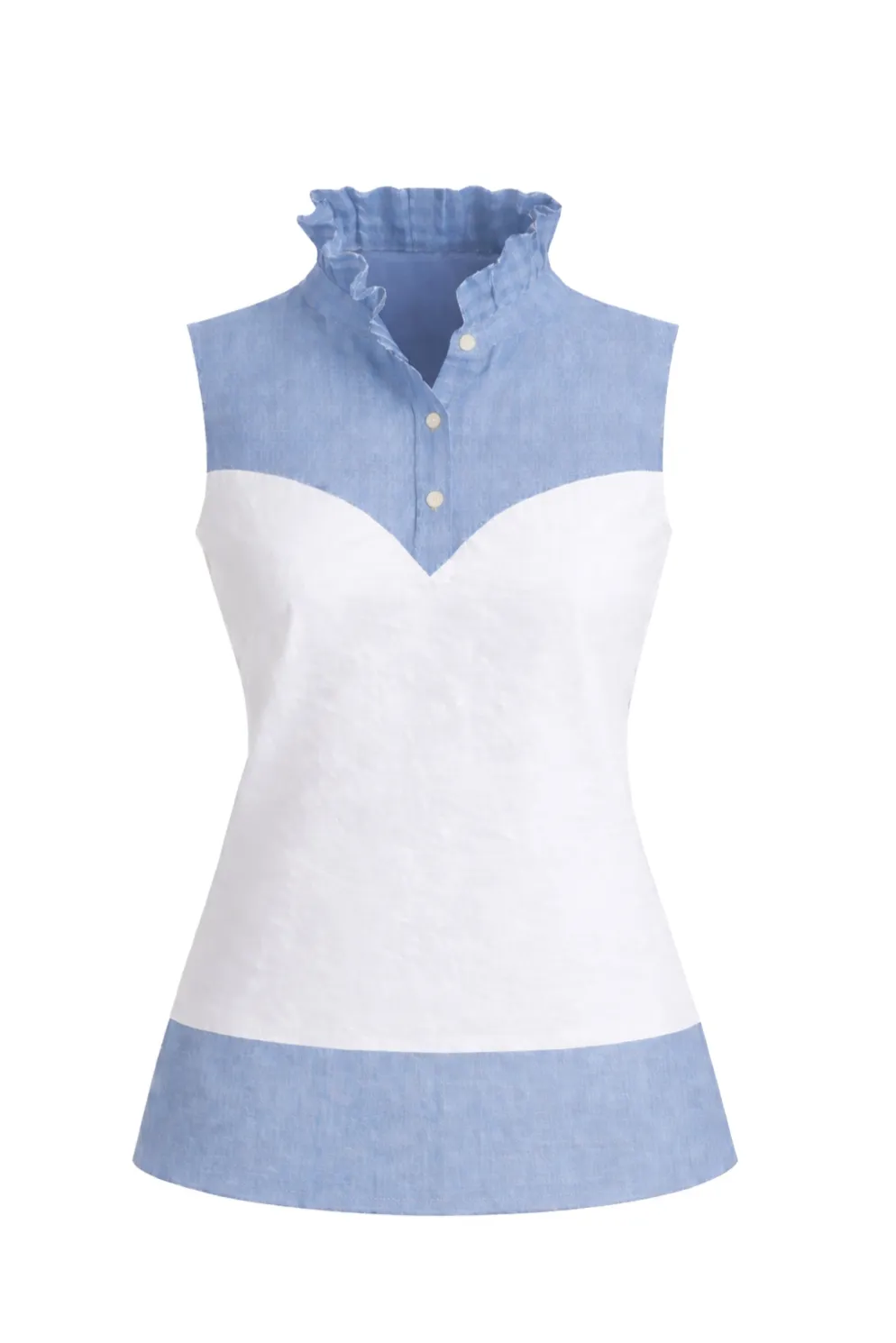 Chambray Texture Tank Top