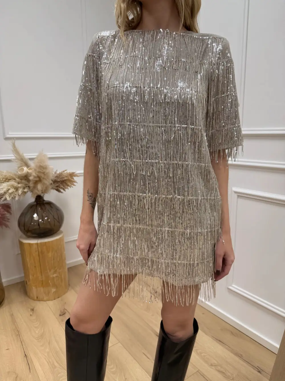 Satinfeel Easy Drape Mini Dress