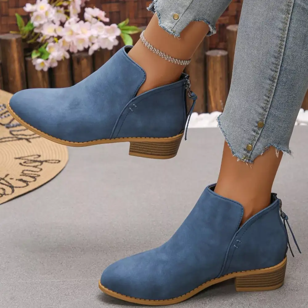 Versatile Pointed Toe Block Heel Boots
