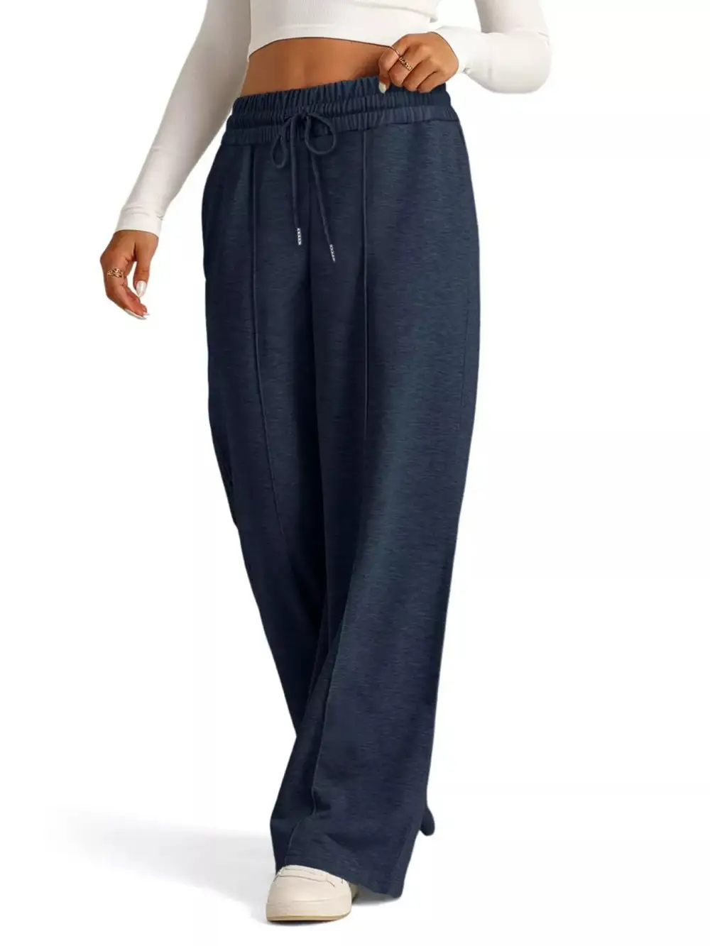 Easygoing Wide Leg Drawstring Pants