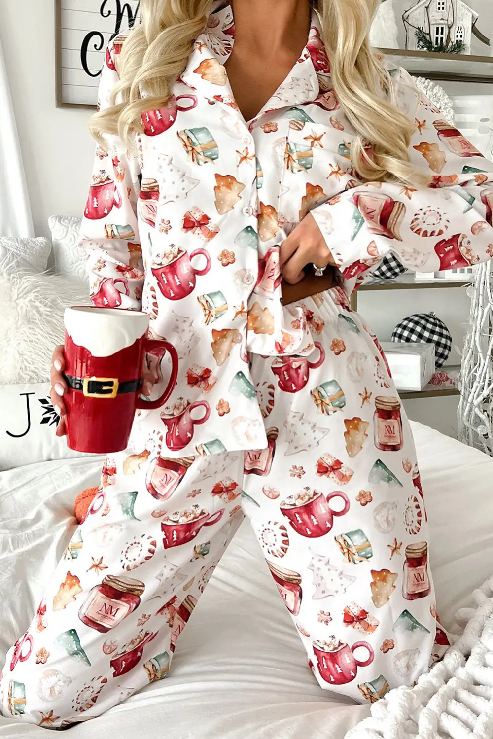 Soft  Pattern Pajama Set