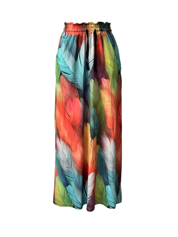 Printed Maxi Pockets Ezyfit Skirt