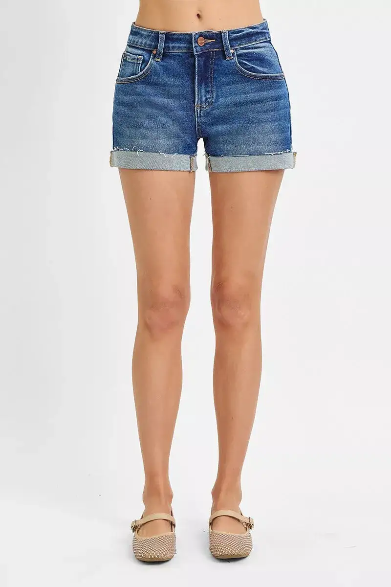 Risen Low Rise Cuffed Shorts