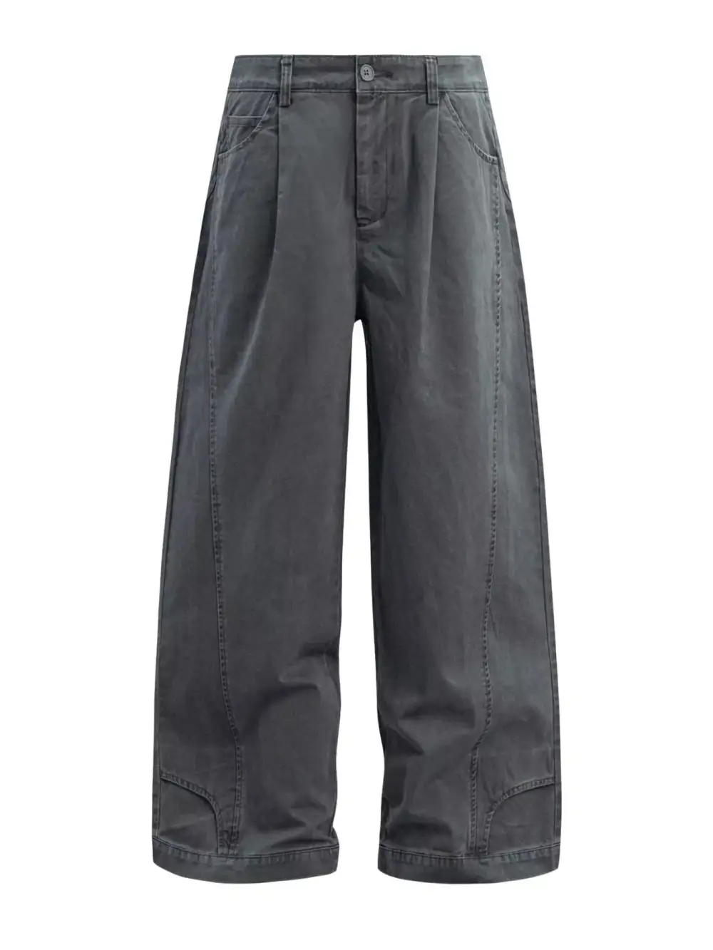 Men's Wide Leg Pleated Pants