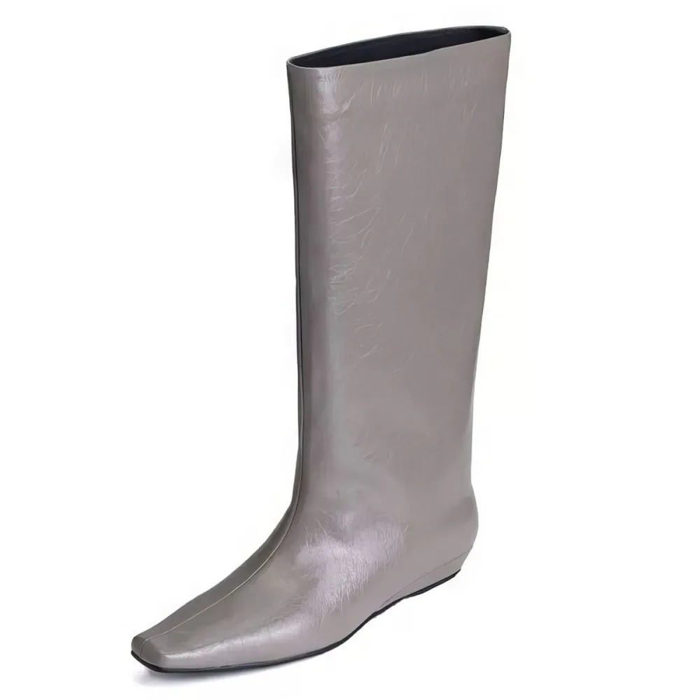 Pointed Toe Wide Calf Boots