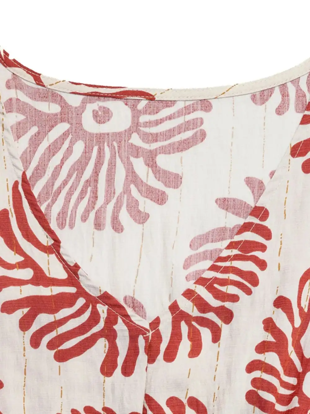 Soft Touch Printed V Neck Dress
