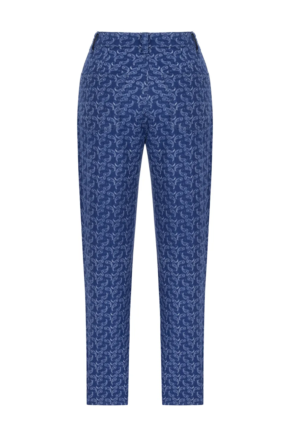 Textured Denim Pants