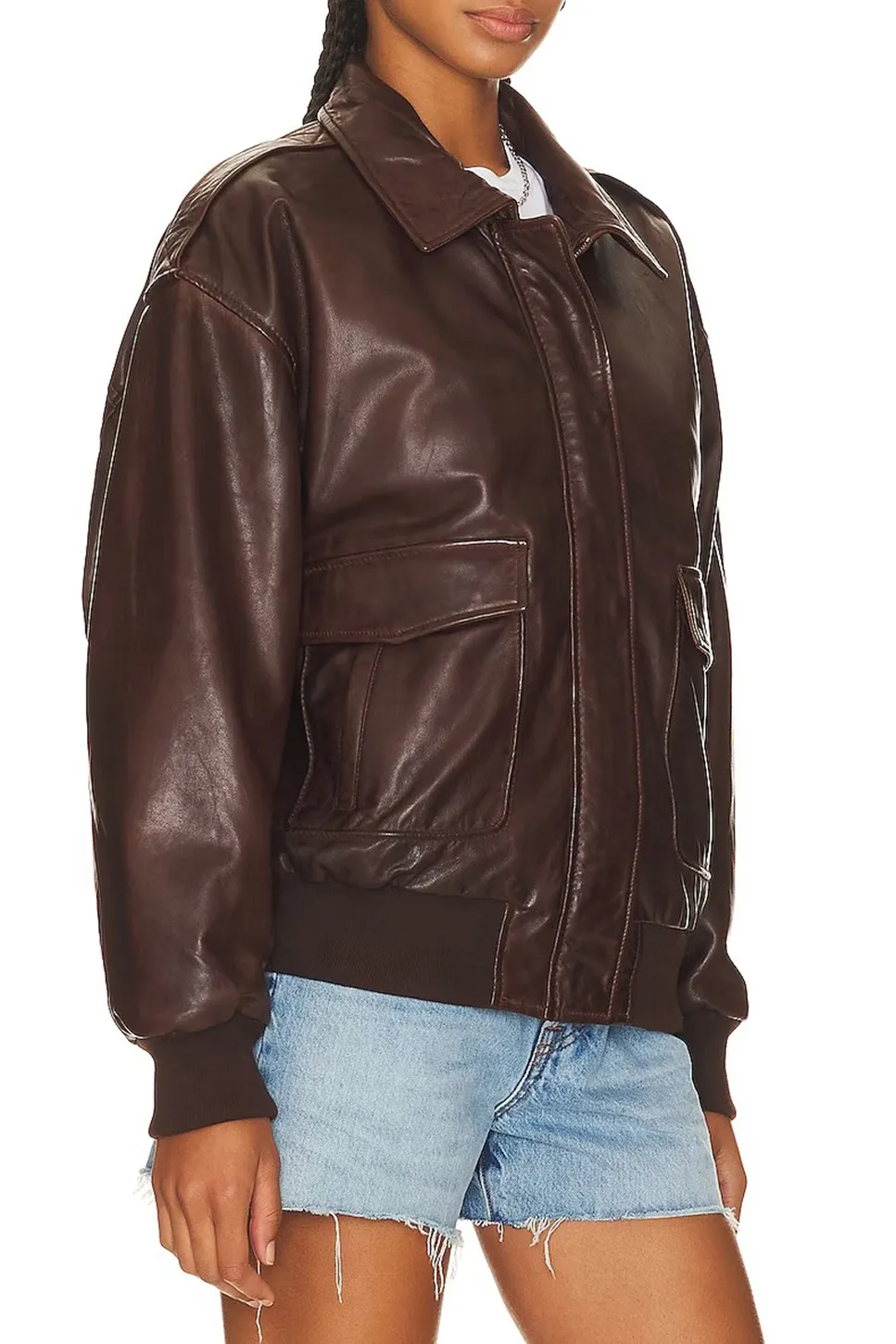 Dark Brown Bomber Jacket