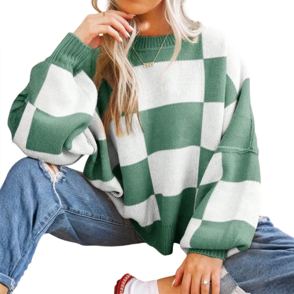 Comfy Knit Drop Shoulder Knit Sweater