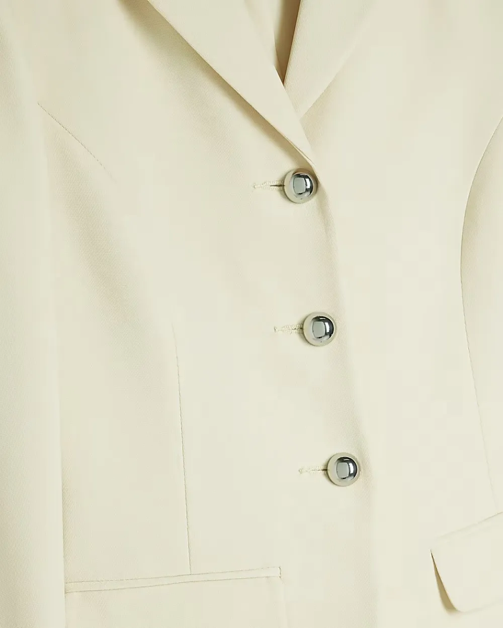 Yellow Straight Shoulder Long Sleeve Women's Suit Jackets