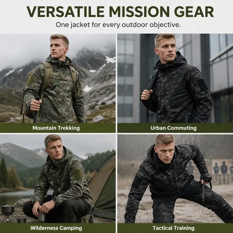 🌲 Tactical Camo, All-Weather Protection | Men's Outdoor Hooded Jacket ⚡ Free Shipping