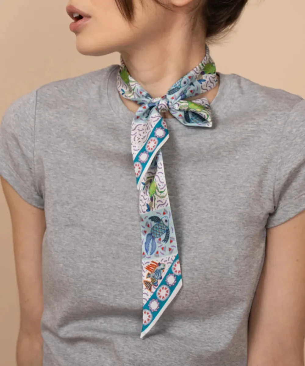 Versatile Styling Daily Silk Scarf