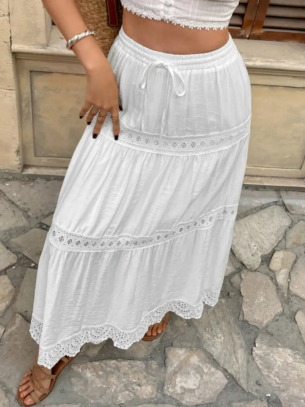 Lace Detail Skirt