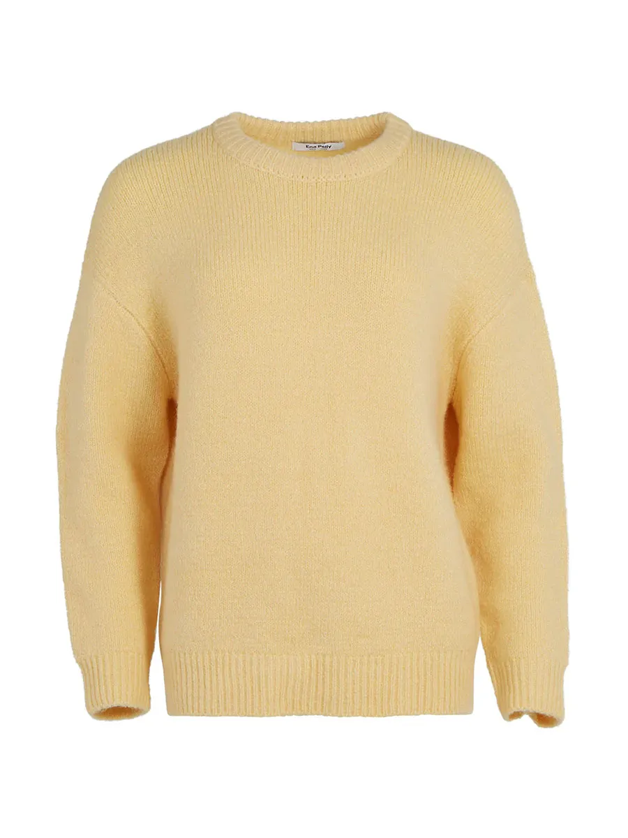 Khaki Mohair Knit Sweater