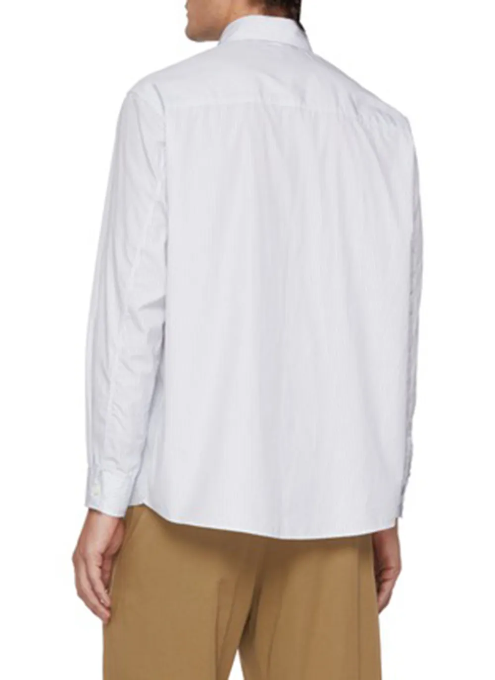 Simple Straight-Cut Breathable Light Blue Shirt