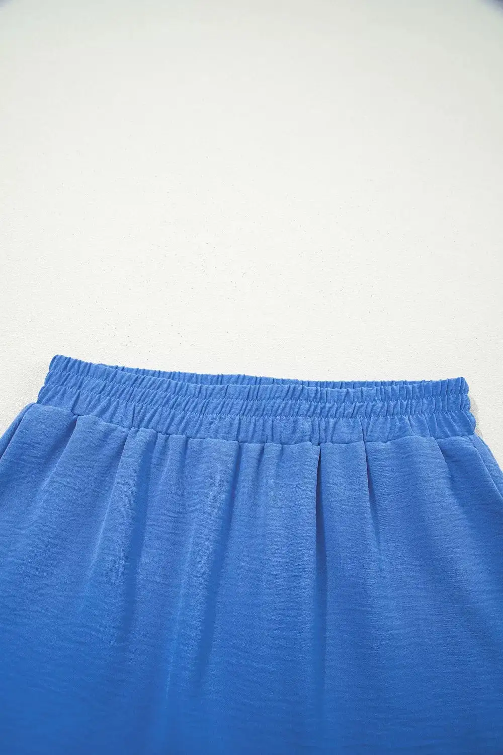 Casual Elastic Waist Flowy Shorts