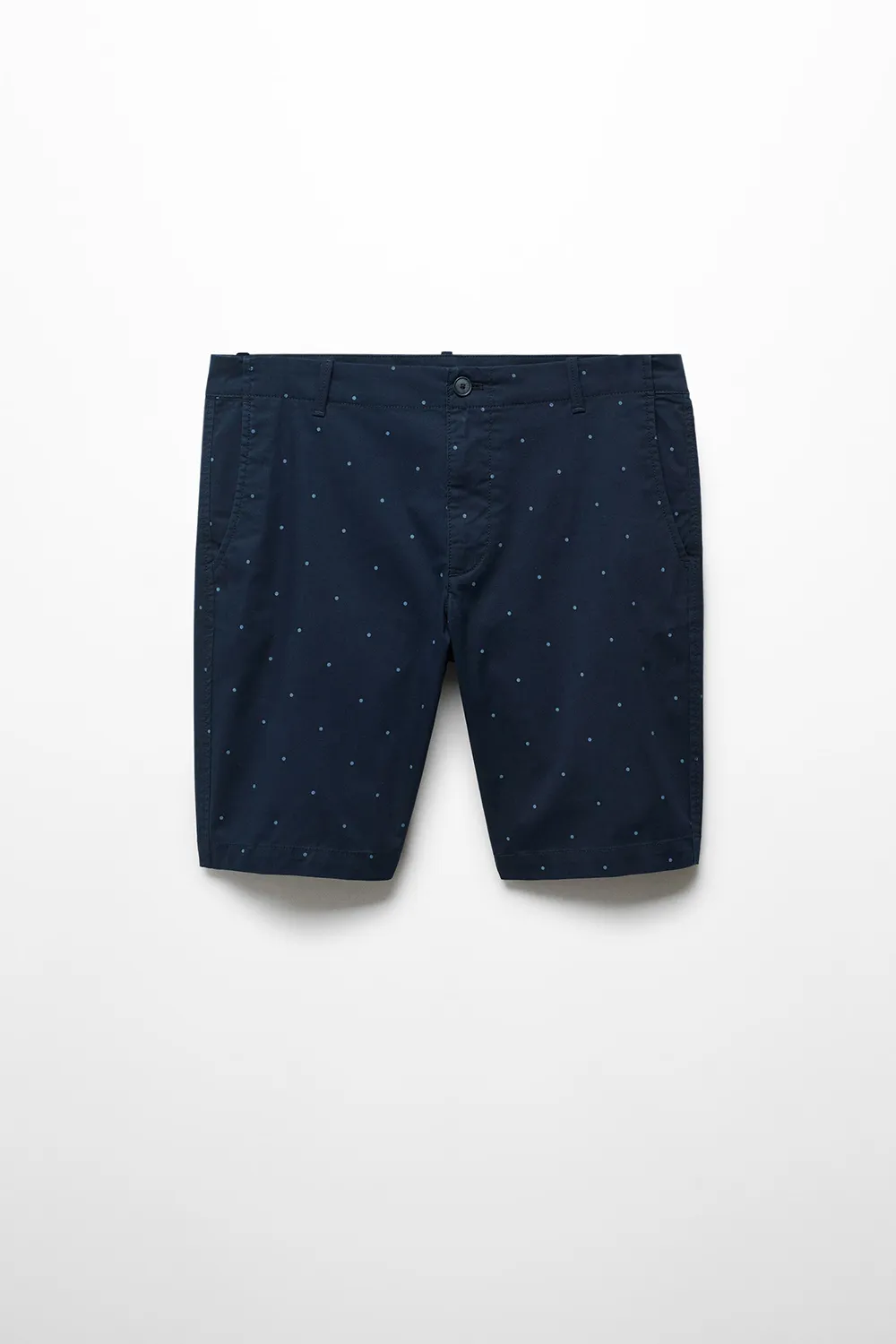 Slim-Fit Cotton Micro-Print Shorts