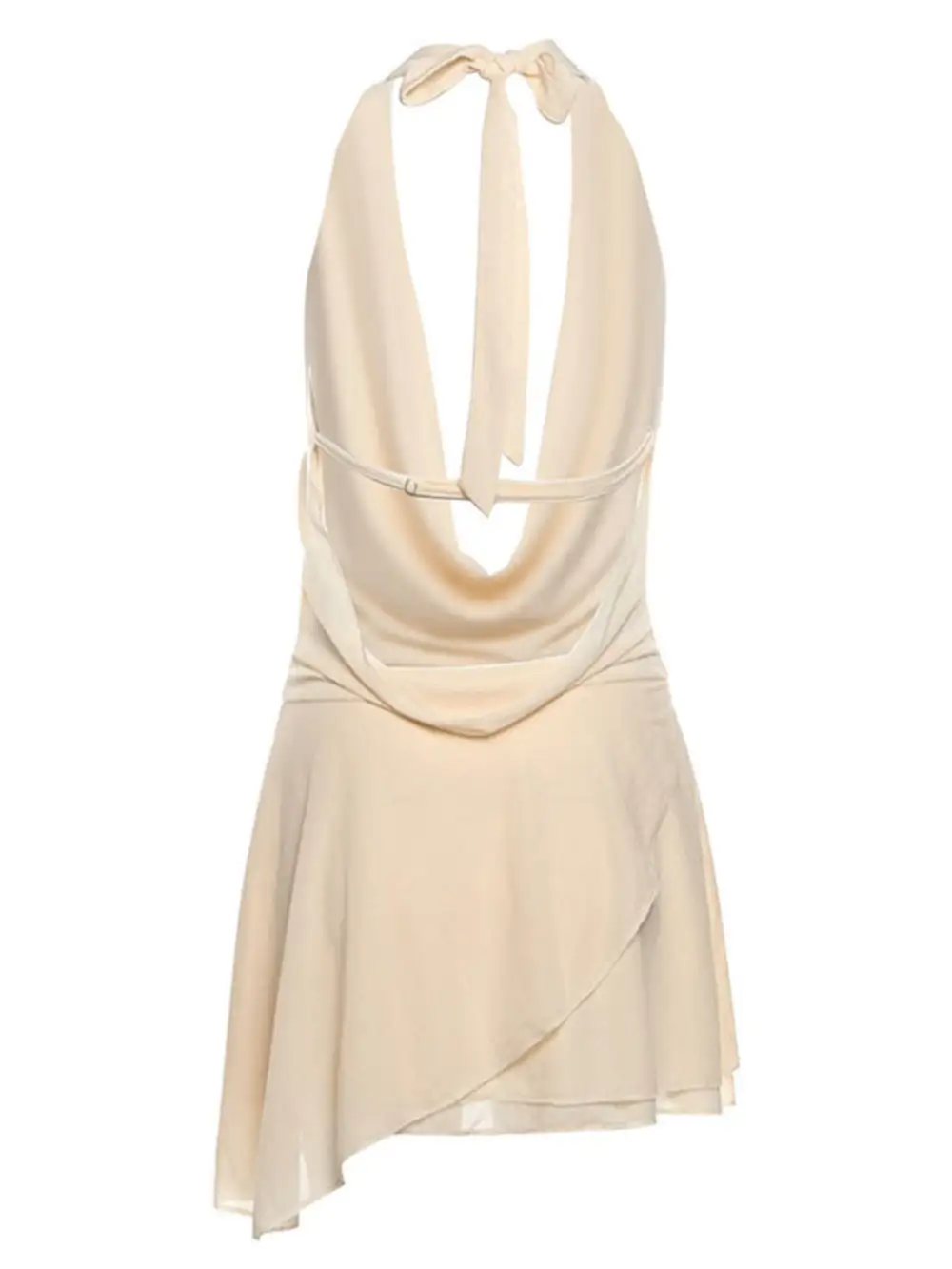 Gathered Detail Ruffle Mini Dress