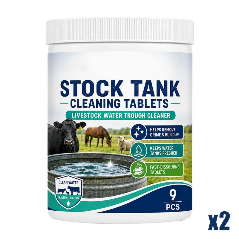 Livestock drinking water storage tank cleaning sheet