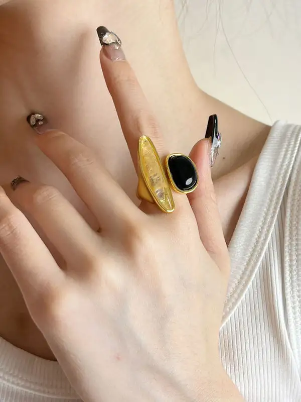 Geometric Casual Statement Ring