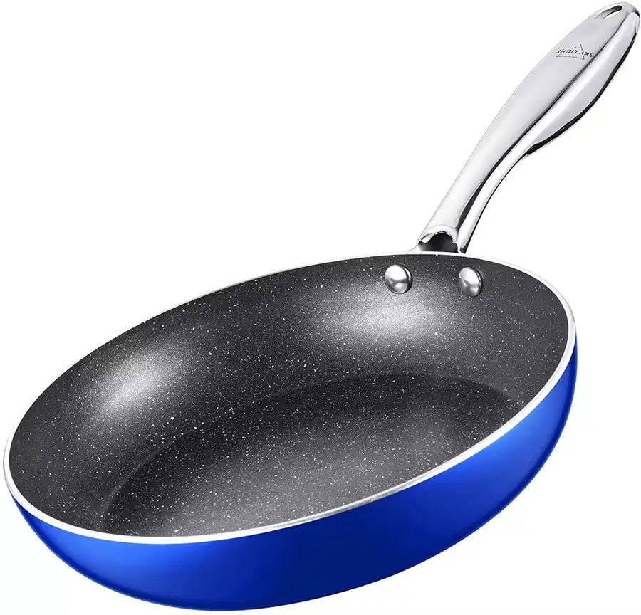 (Store Closing Sale) Nonstick Frying Pan with Ergonomic Stainless Steel Handle