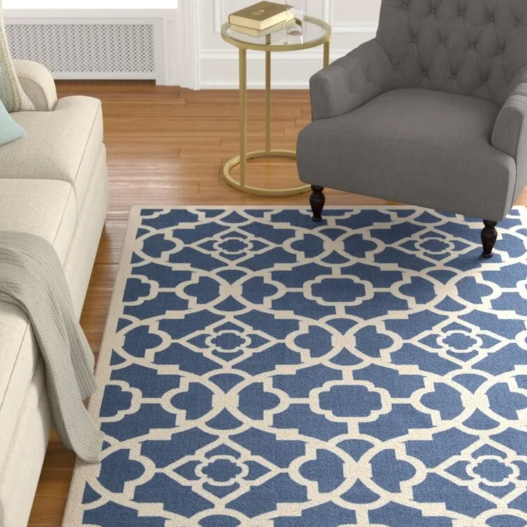 Ariene Navy Blue Indoor/Outdoor Rug