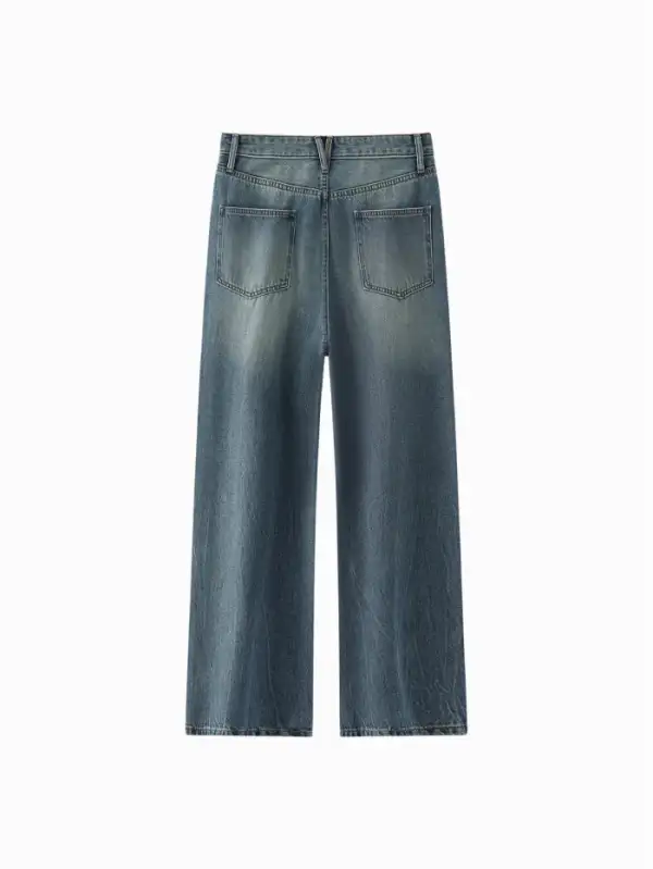 Men's Denim Drawstring Denim Pants