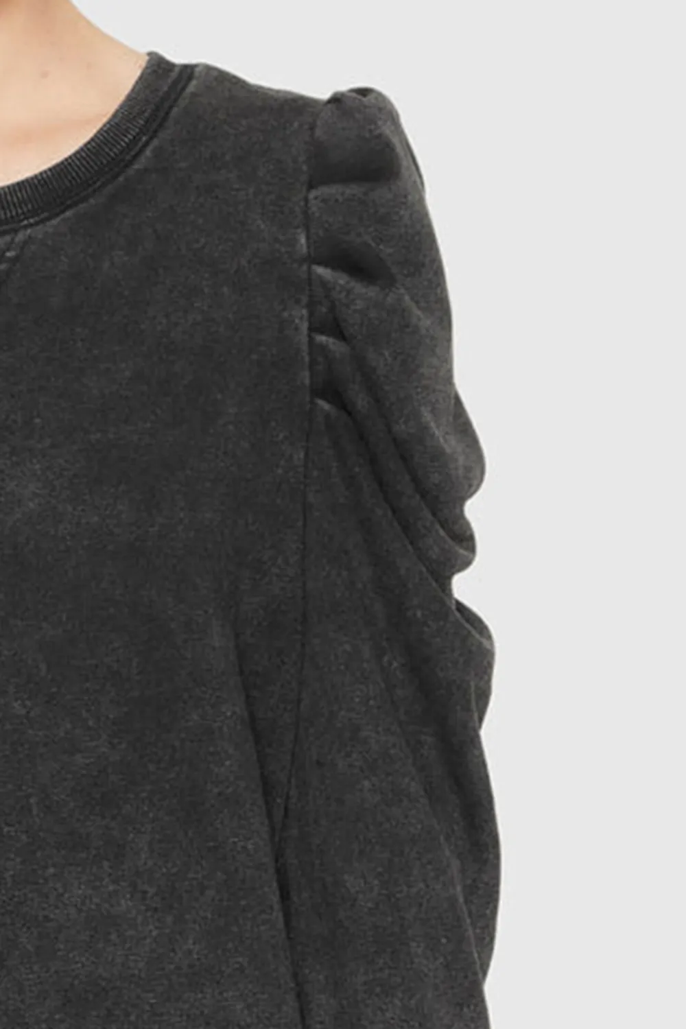 Acid Wash Black Hoodie