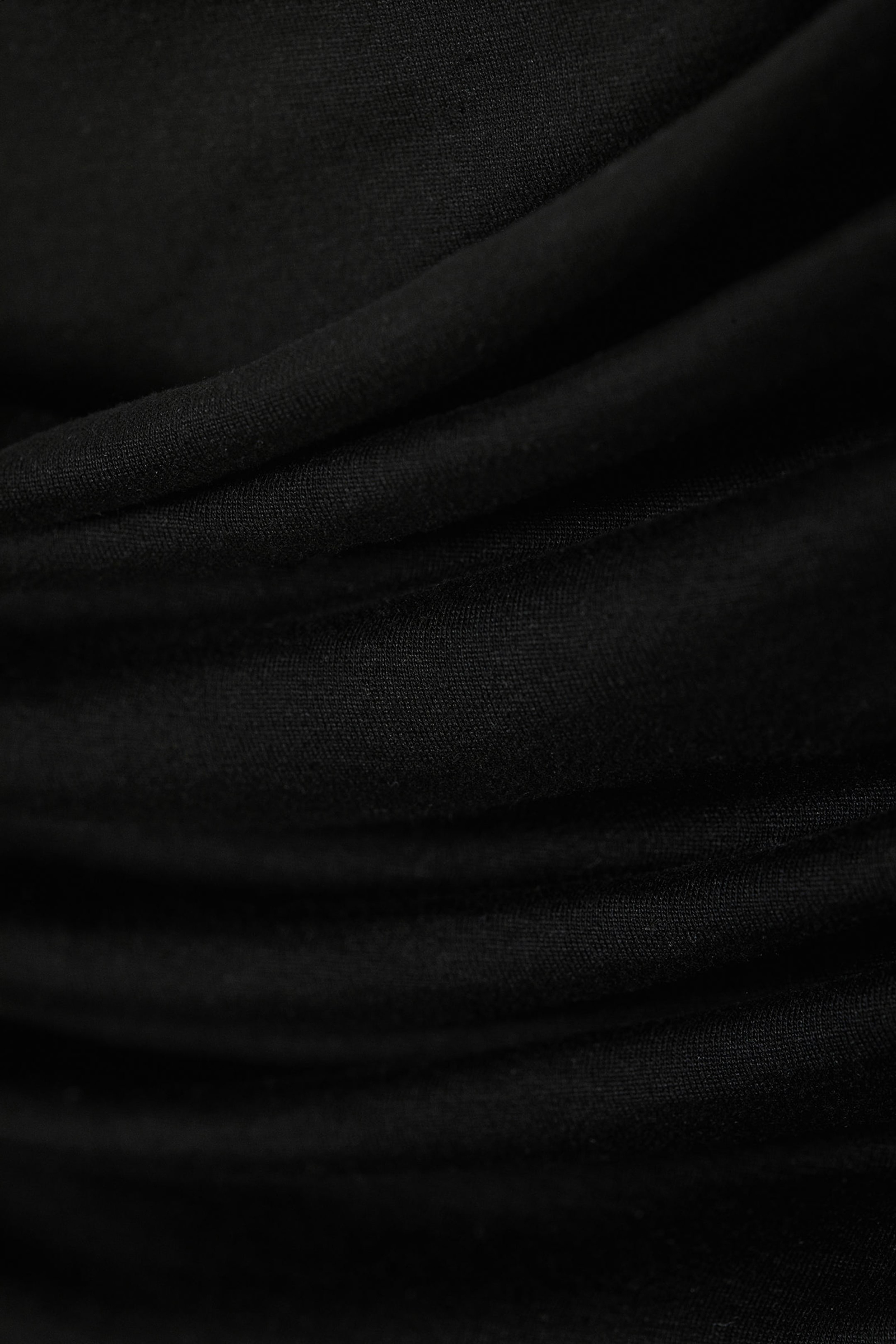 Drawstring Ruched Waist Maxi Skirt