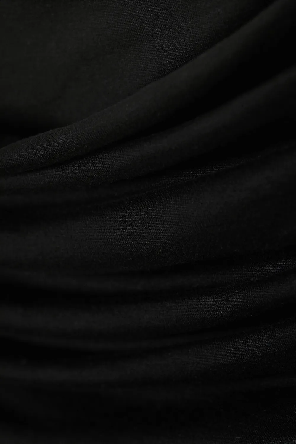 Drawstring Ruched Waist Maxi Skirt