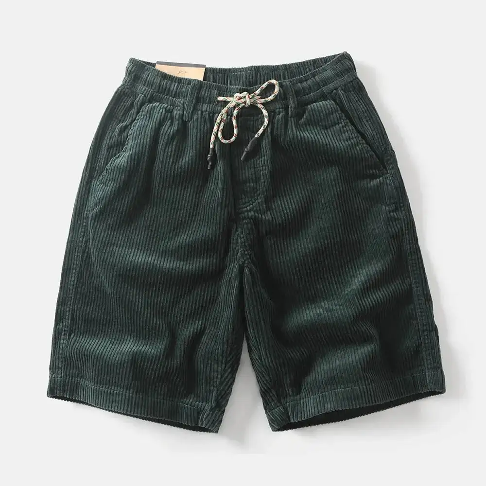 Men's Textured Corduroy Casual Shorts