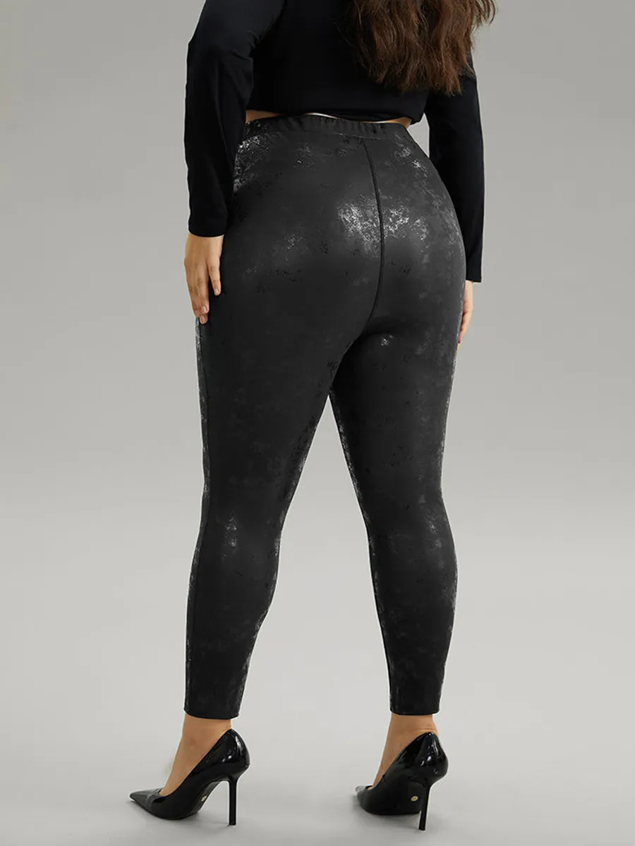 Plus Size Skinny Leather Pants For Women