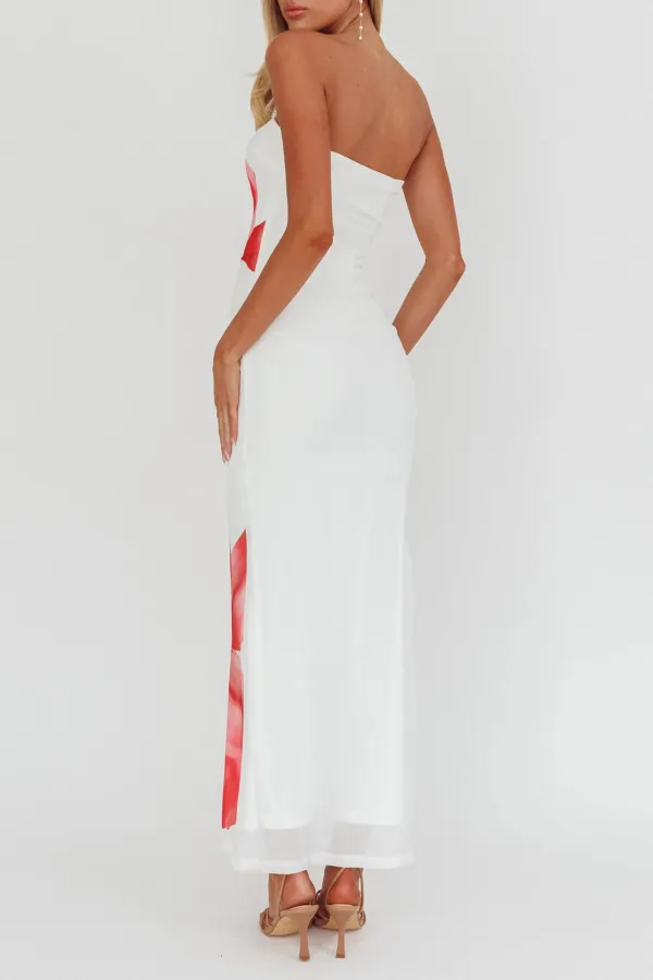 Holiday Style Bodycon Printed Long Dress