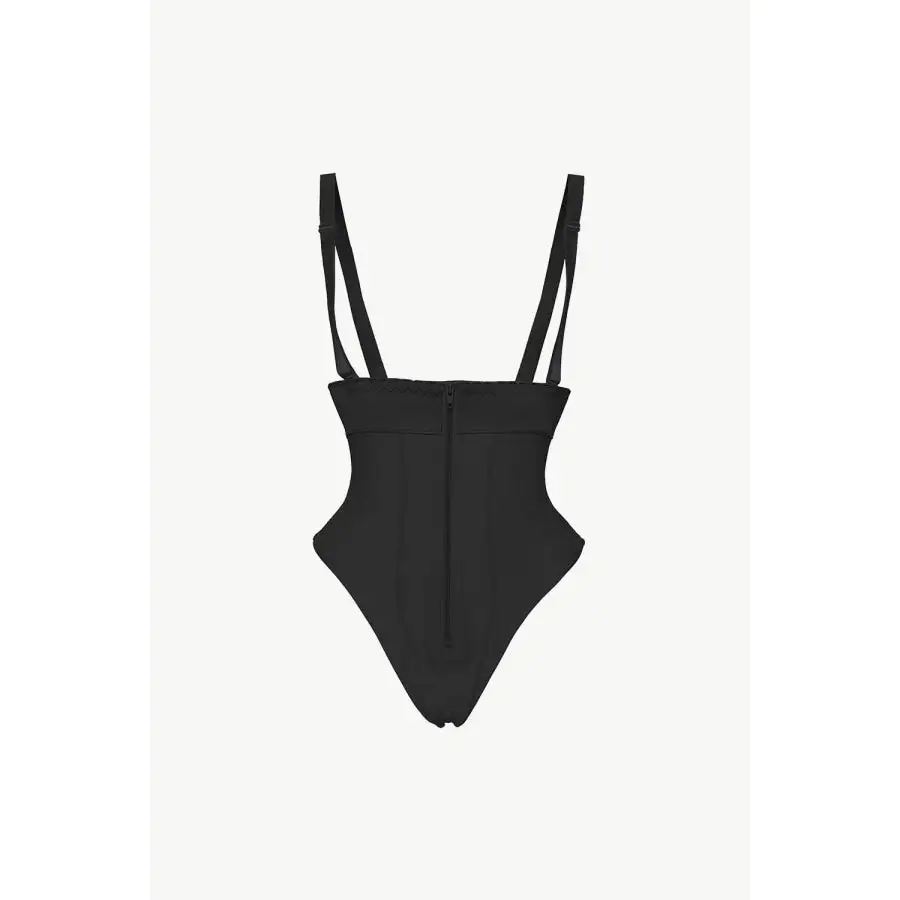 Full Size Adjustable Strap Zip-up Shaping Bodysuit
