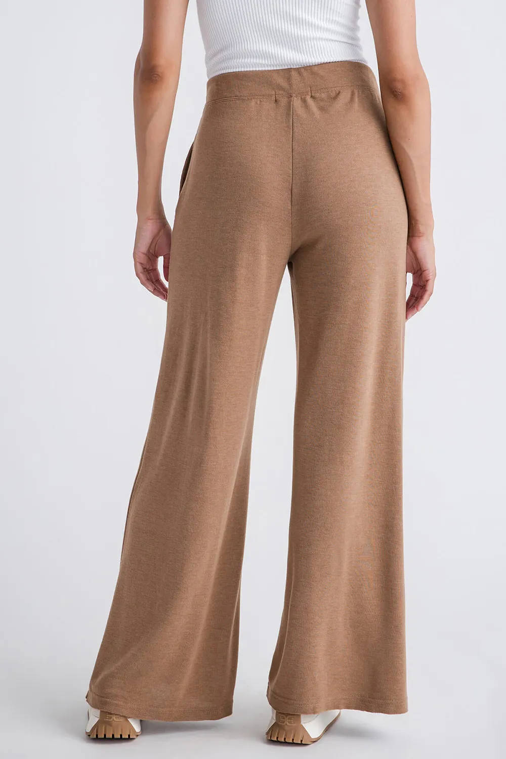 Risen Wideleg Jersey Pants - mocha