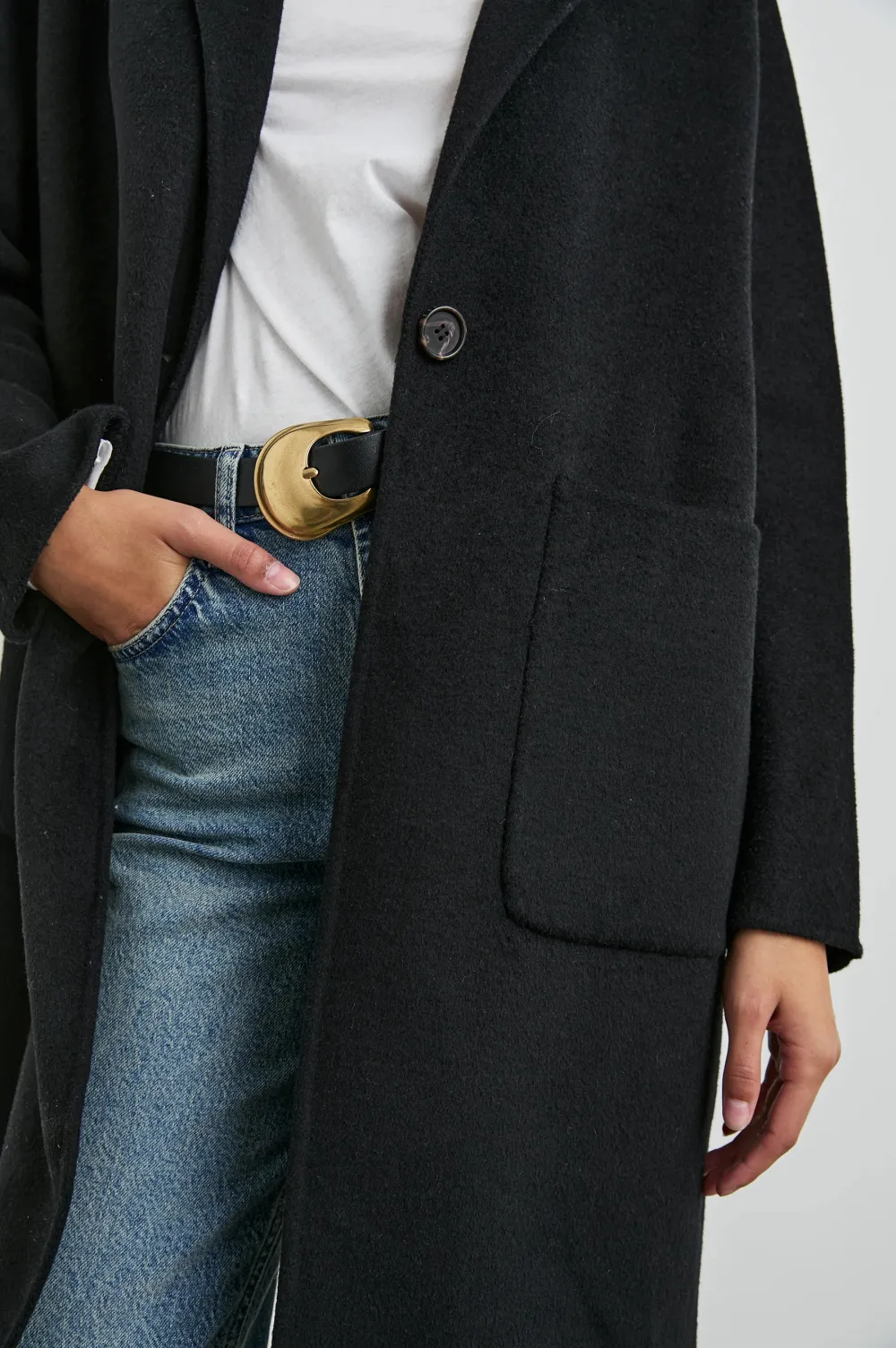 Beige Simple And Warm Women's Coat