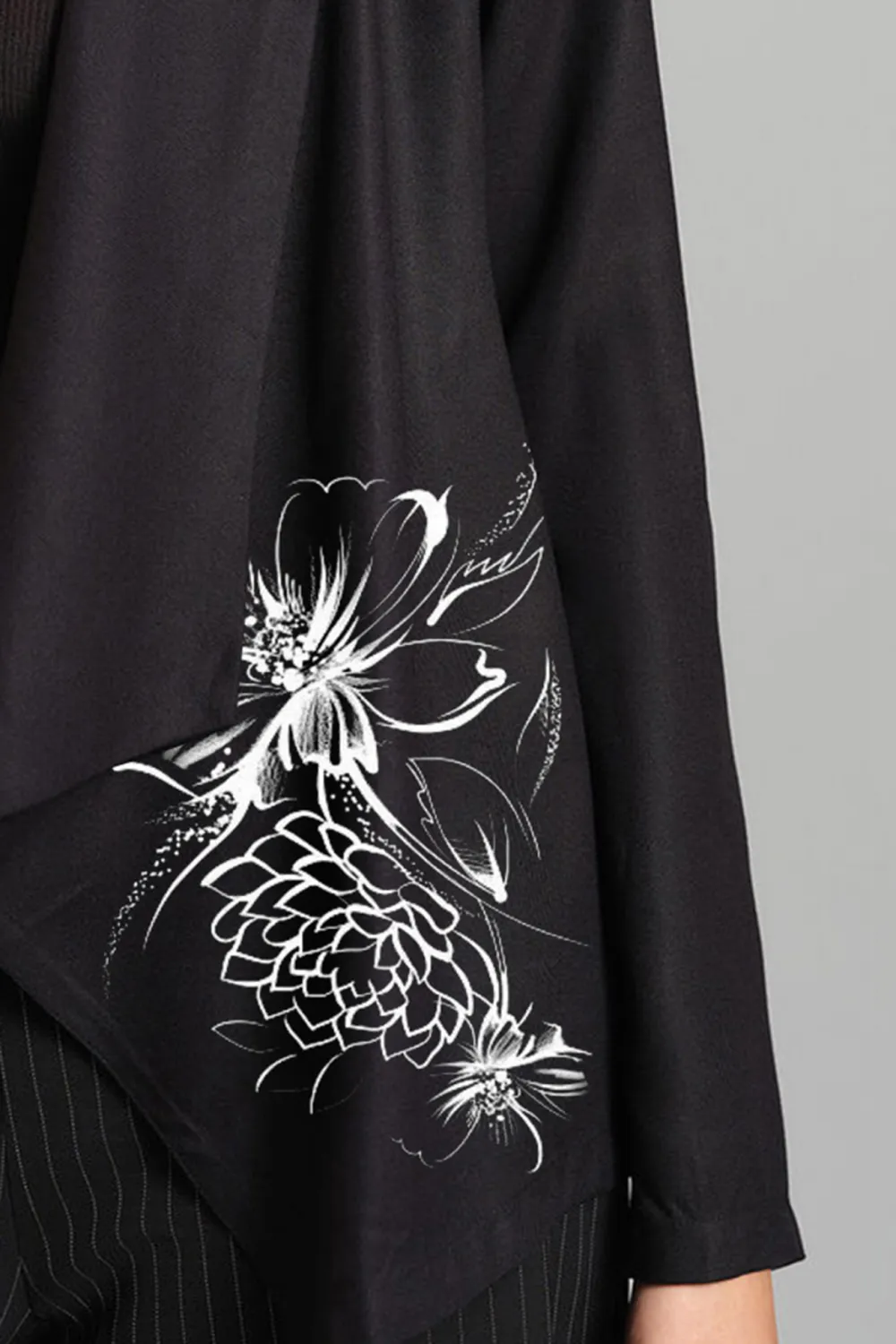 Black Casual Style Outerwear