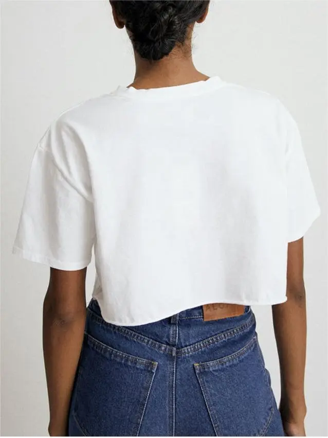 Cropped Cropped Crop Top in Solid Color