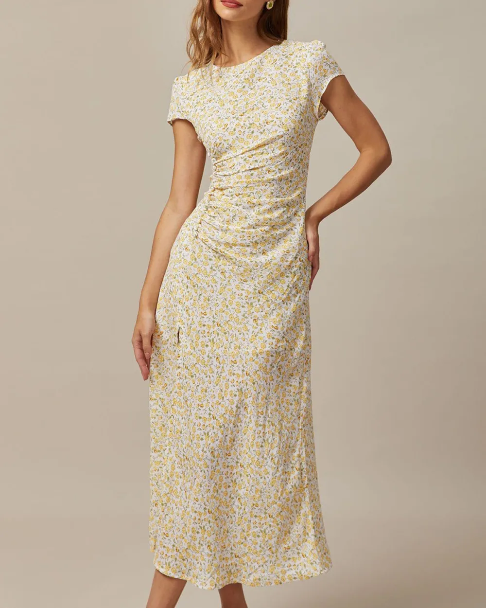 Floral Mid-Length Dress