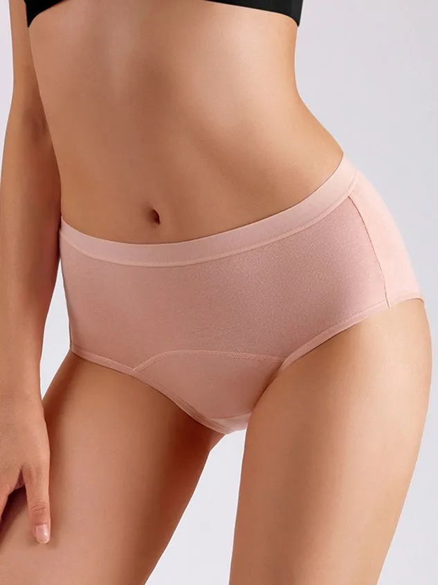 Women's Menstrual Period Briefs Girls Super Soft Postpartum Cotton Panties Underwear