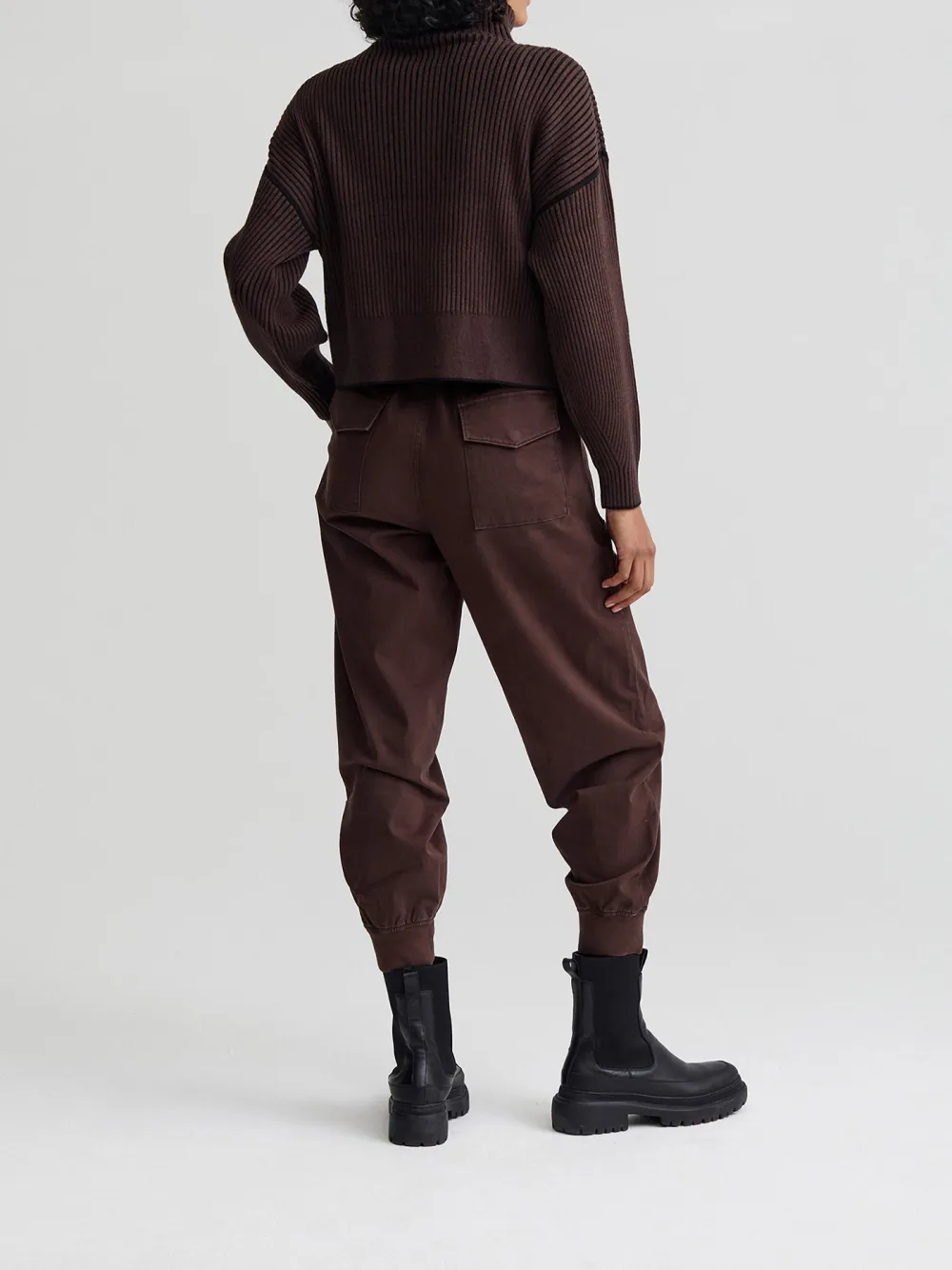 Zip-Through Rib Knit