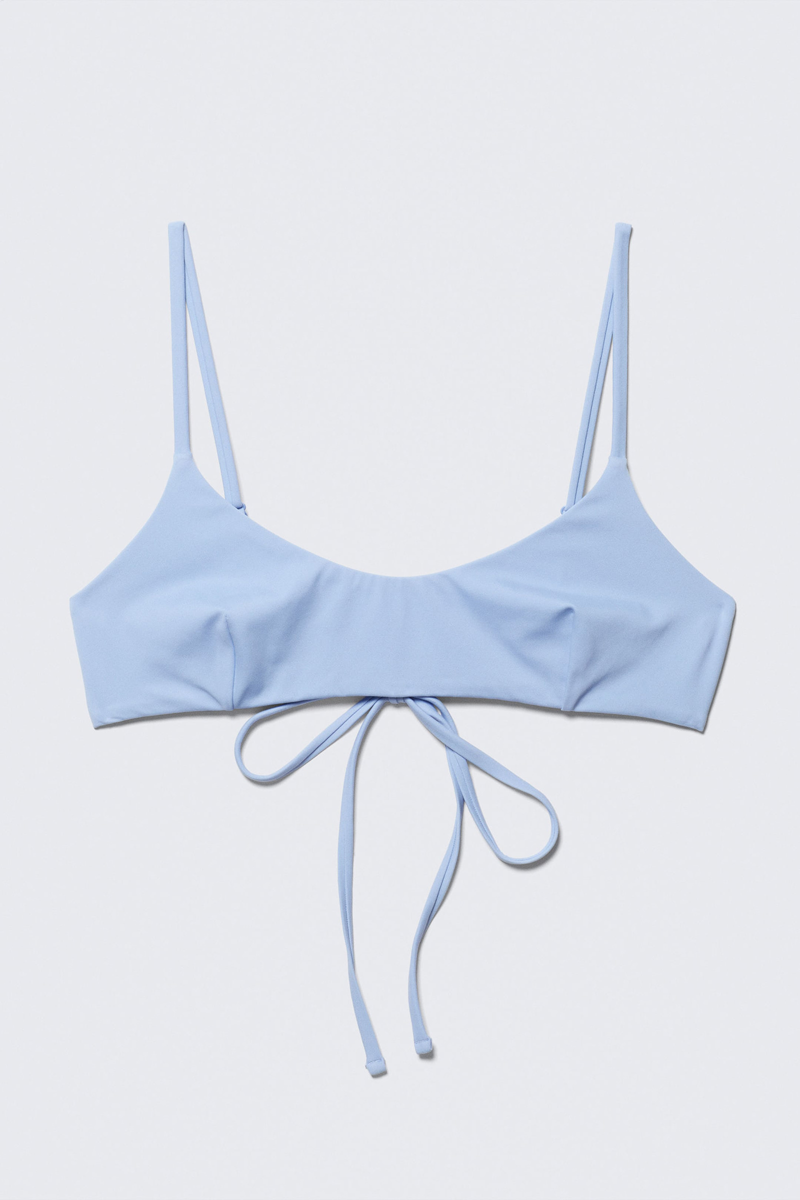 Tied Back Scoop Neck Bikini Top