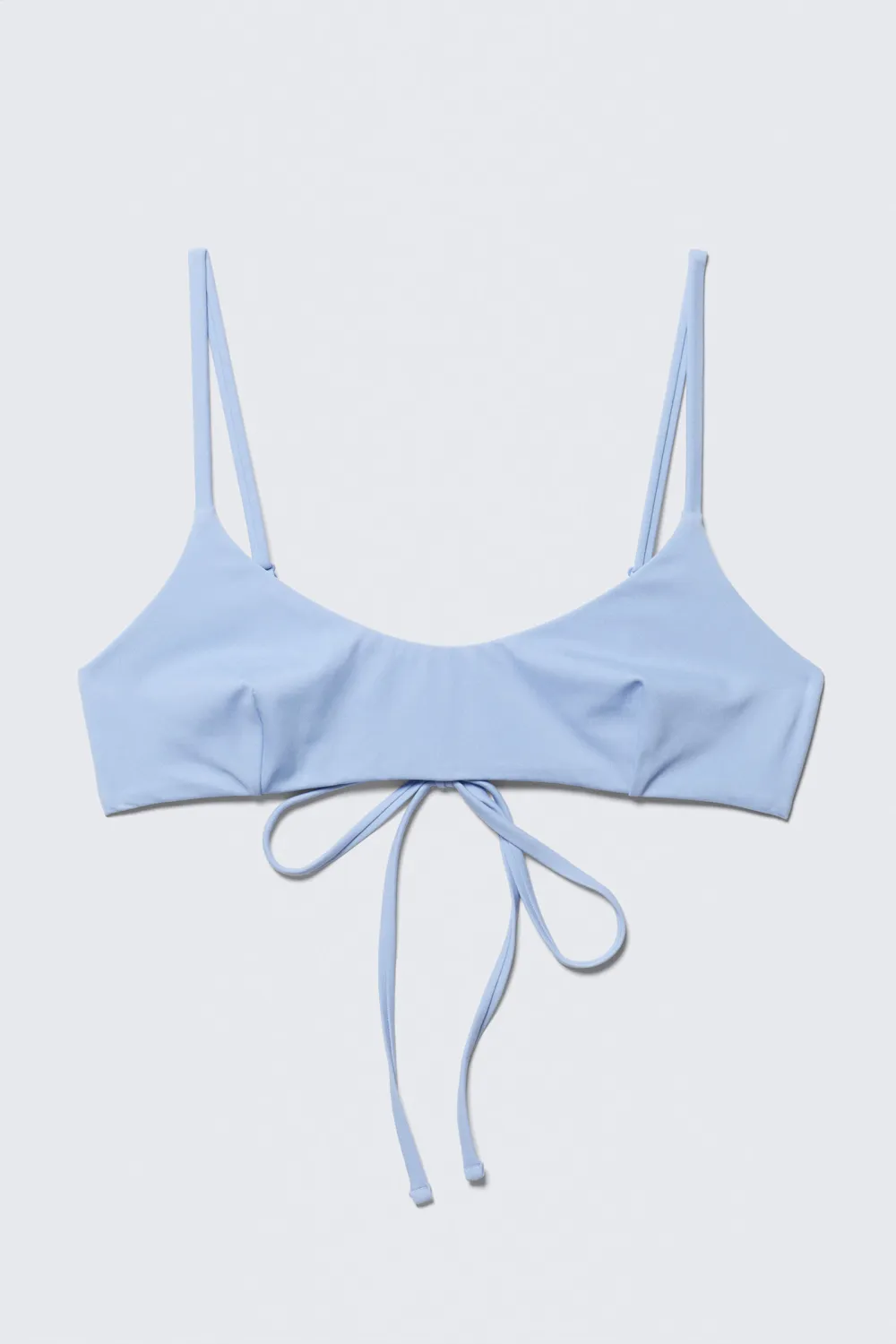 Tied Back Scoop Neck Bikini Top