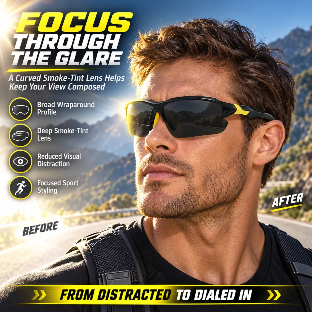 Outdoor Sports Half-Frame Polarized Sunglasses