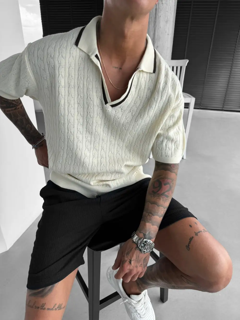 Relaxed Polo Collar T-Shirt
